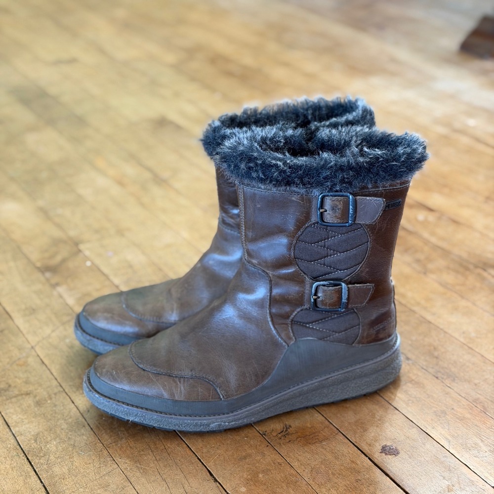 Merrell Tremblant‎ Ezra Buckle WP Ice Waterproof Winter Boots Womens 8.5 Brown